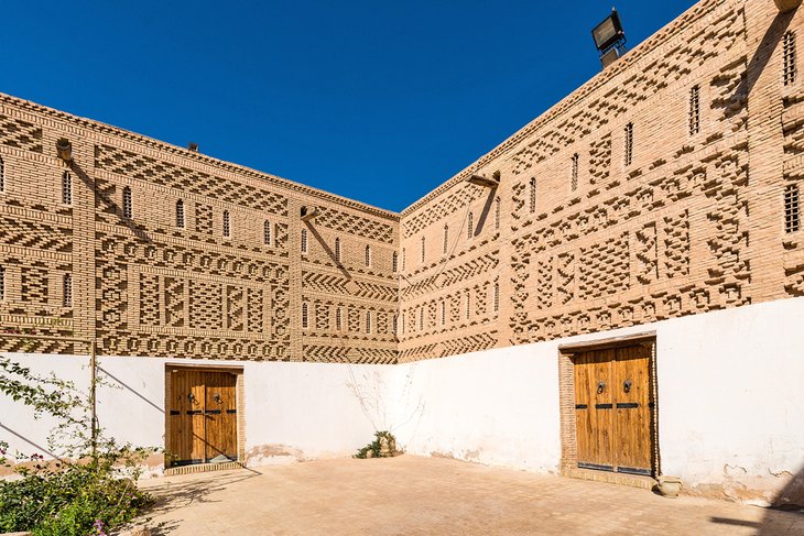 Intricate brickwork in the Tozeur medina