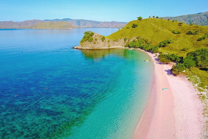 Pink Beach on Komodo Island