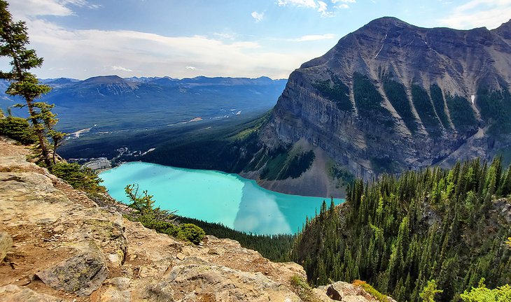 View of Lake Louise from the Big Beehive