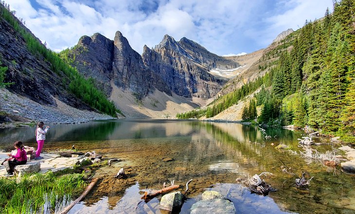 View of Lake Agnes on the Lake Agnes Tea House Hiking Trail