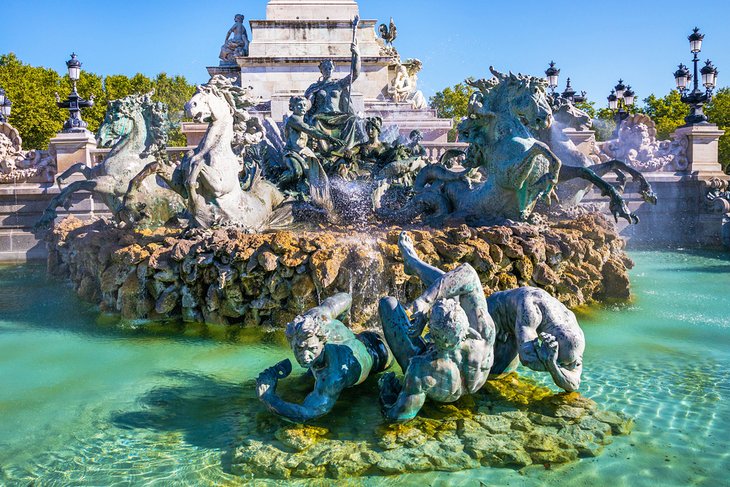 Monument aux Girondins, the famous fountain on the Place des Quinconces