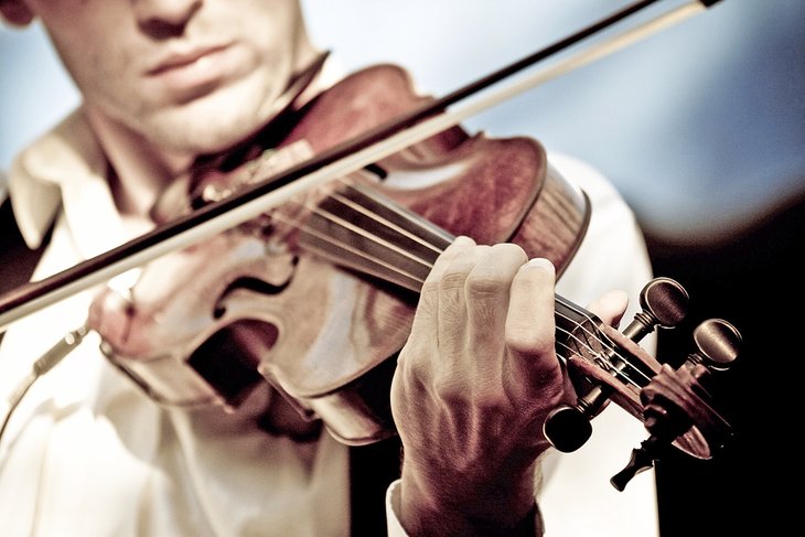 Violinist at the Jazz à Juan Festival