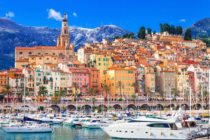 The colorful seaside city of Menton