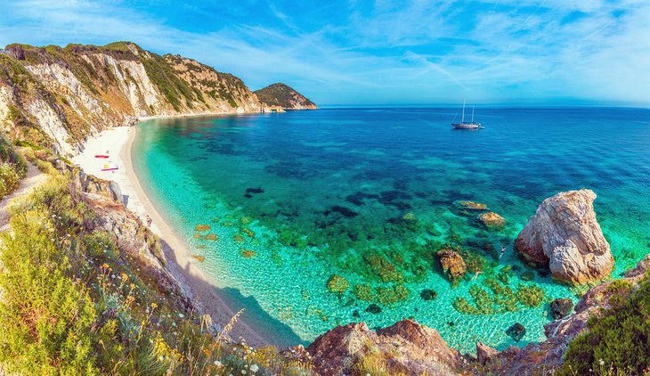 Beautiful beach on Elba