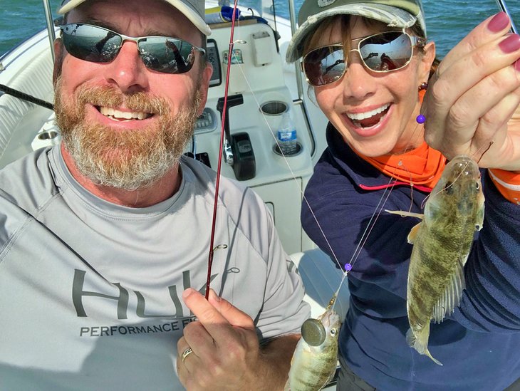 Double perch catch on Lake Erie