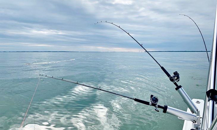 Fishing on Lake Erie