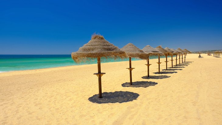 Umbrellas on Praia do Alvor