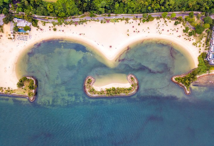 Aerial view of Tanjong Beach