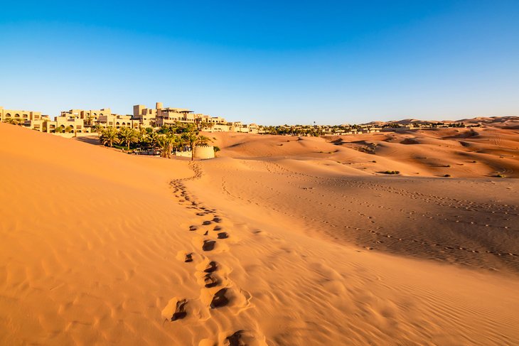 Sand dunes near Abu Dhabi