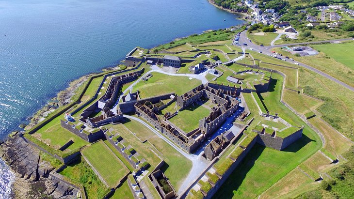 Aerial view of Charles Fort