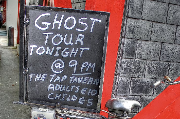 Ghost Tour sign