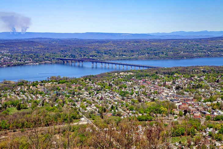 Aerial view of Beacon, New York