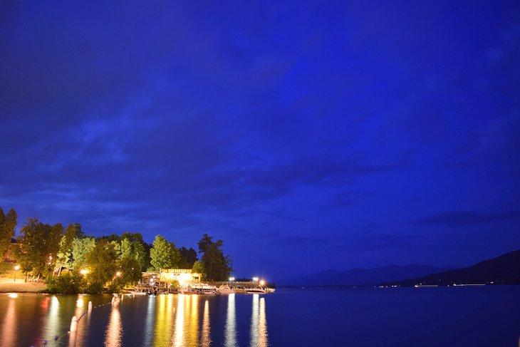 Lake George at night