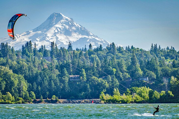 Windsurfing near Hood River