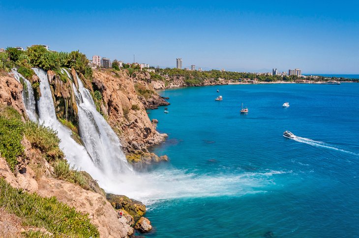 Lower Duden Waterfall in Antalya City