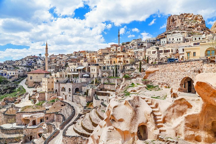 Ancient town and a castle of Uchisar, Cappadocia