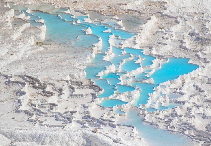 Travertine terraces at Pamukkale