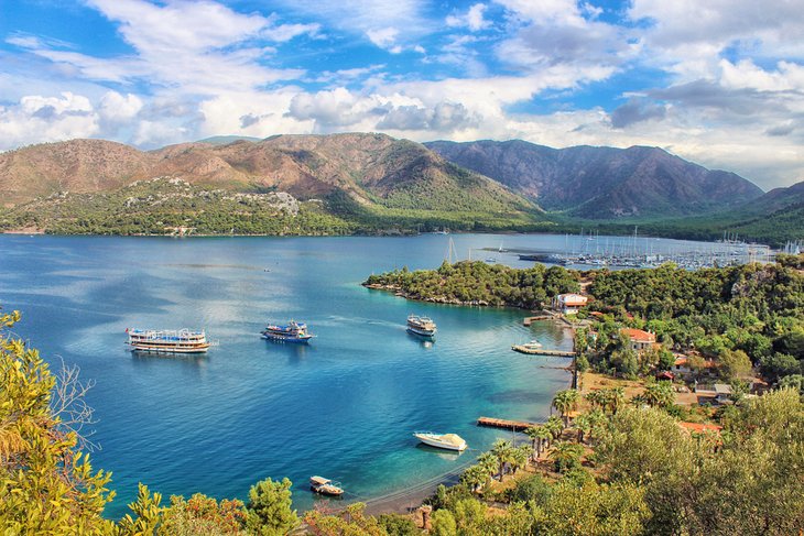 View of Marmaris Bay from Yildiz Adası