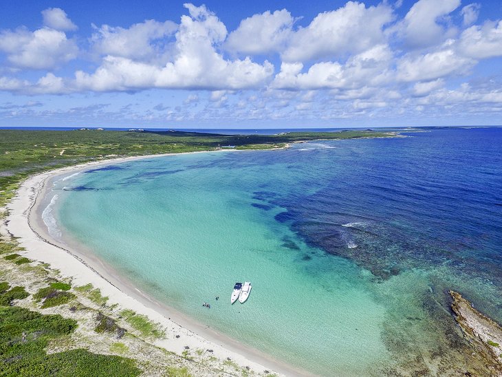 Aerial view of Junk's Hole Beach