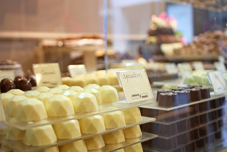 Insanely delicious chocolate is for sale on virtually every street corner in Bruges