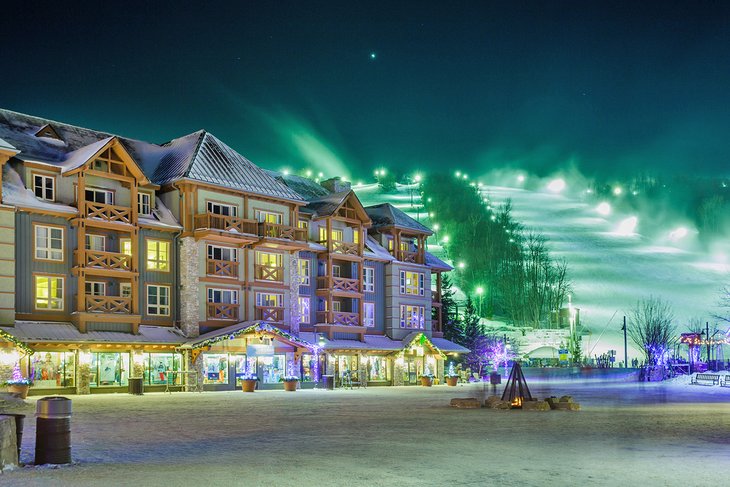 Blue Mountain Resort at night