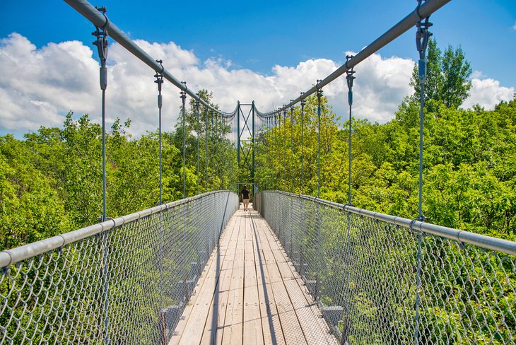 Suspension bridge, Scenic Caves Nature Adventures