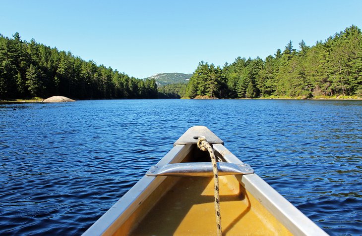 Canoeing on Bell Lake