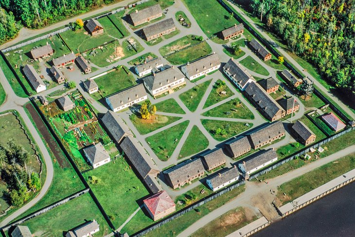 Aerial view of Fort William Historical Park