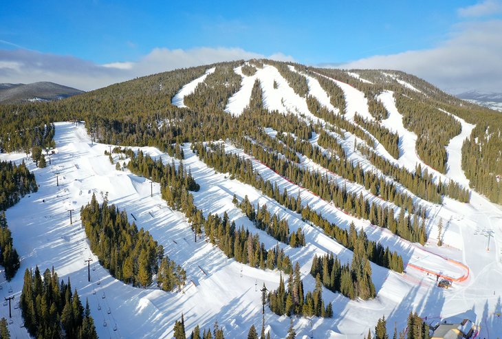 Aerial view of Eldora Ski Resort