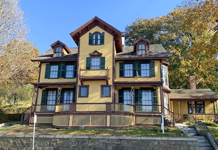 The lusciously yellow Avery-Copp House