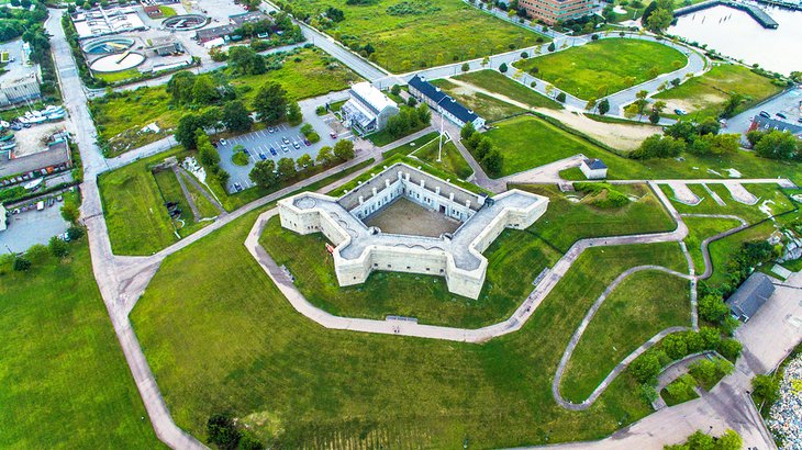 Aerial view of Fort Trumbull