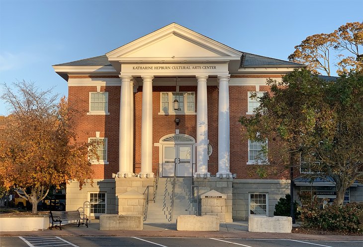 Once the town hall, this lovely building is now home to the vibrant Katharine Hepburn Cultural Arts Center