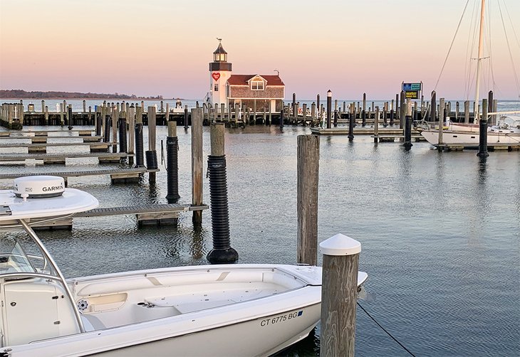 A romantic sunset as seen from the Saybrook Point Resort & Marina