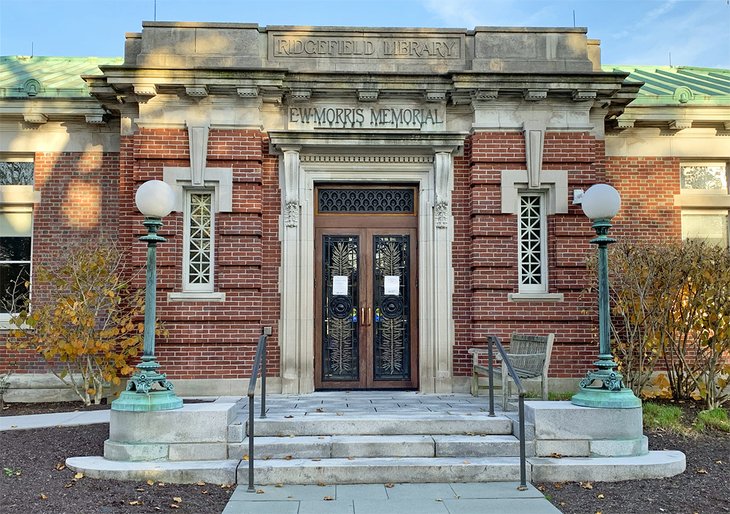 Small and charming, Ridgefield Library is a wonderful spot to take a load off and delve into a good book