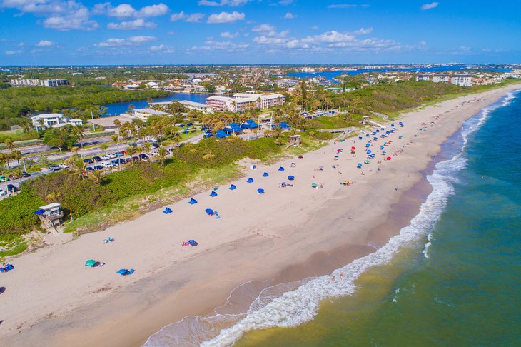 Aerial view of Boynton Beach Oceanfront Park