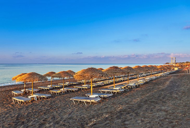 Perivolos Beach at sunset