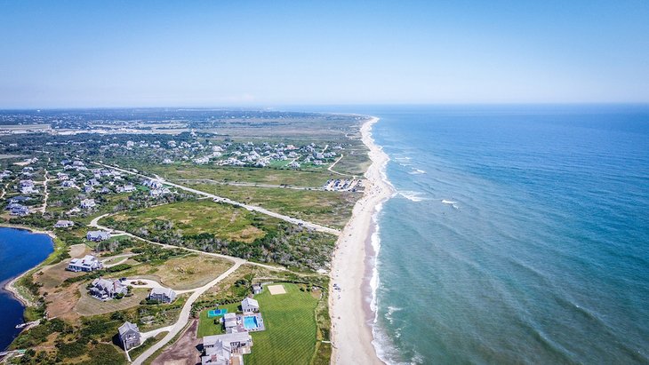 Aerial view of Cisco Beach