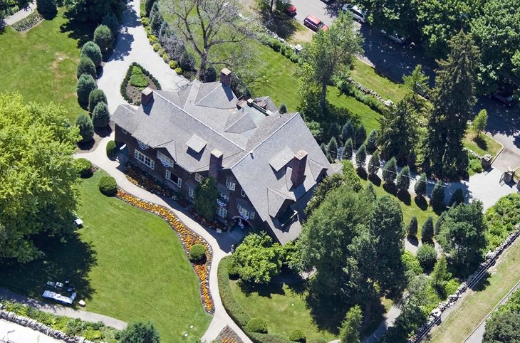 Ariel view of Conrad Mansion