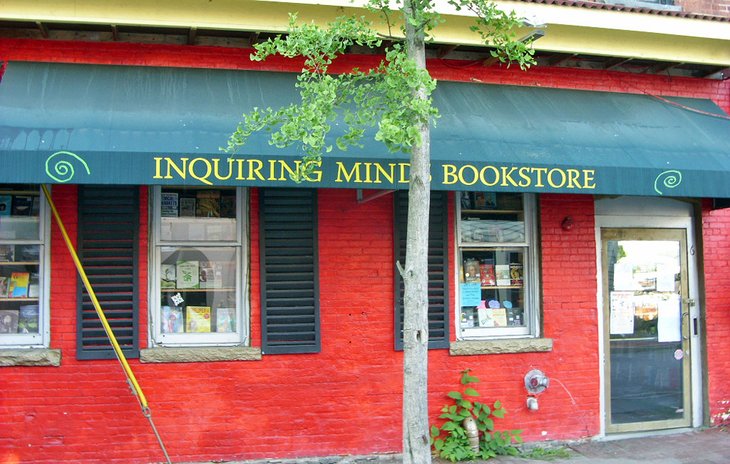 Bookstore on Main Street in New Paltz