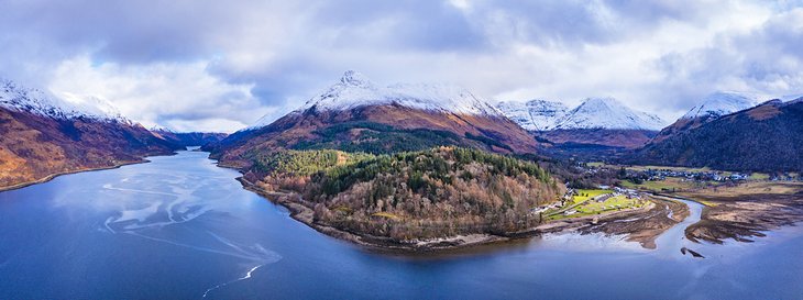 Aerial view of Loch Leven