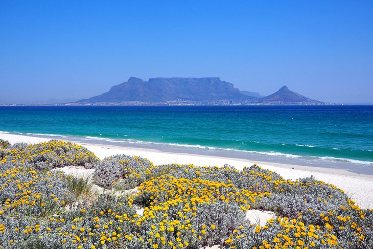 View of Table Mountain from Blouberg Beach