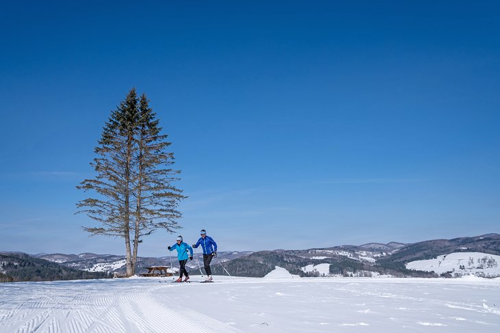 11 mejores lugares para practicar esquí de fondo en Vermont