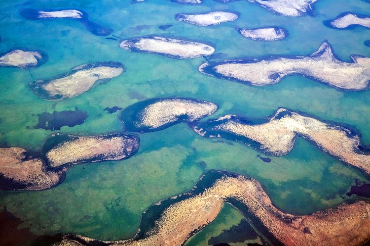 Aerial view of Lake Chad