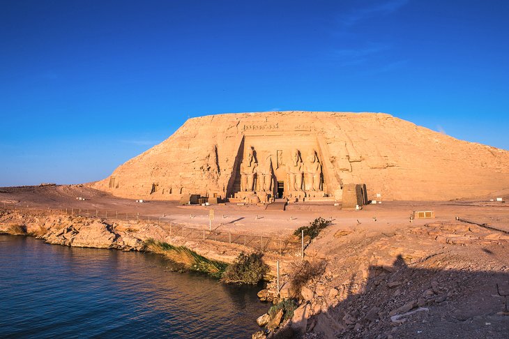 The Great Temple of Ramses II on the shore of Lake Nasser