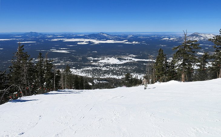 View from a run at Arizona Snowbowl