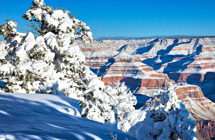 Grand Canyon after a snowfall