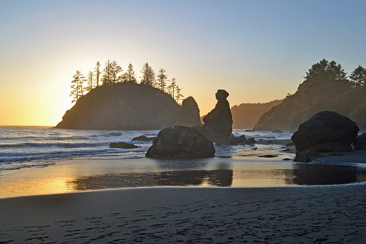 Trinidad State Beach at Sunset