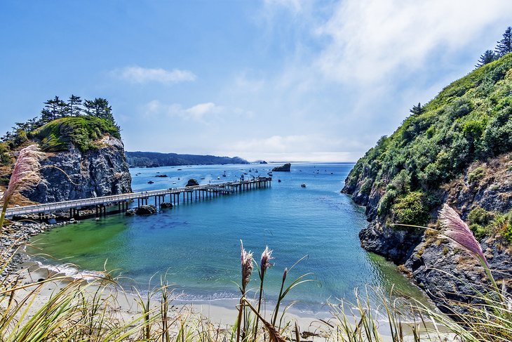 Trinidad Pier and Trinidad Harbor