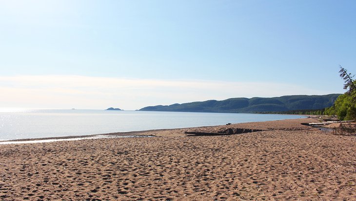 Beach at Agawa Bay in Superior Provincial Park