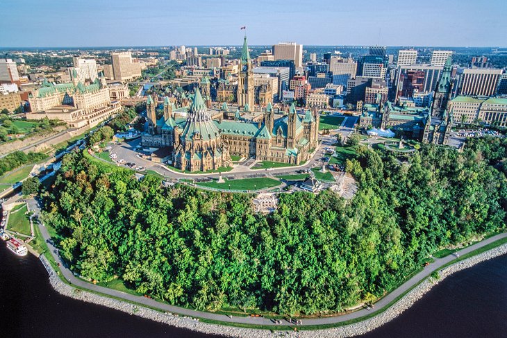 Aerial view of Ottawa